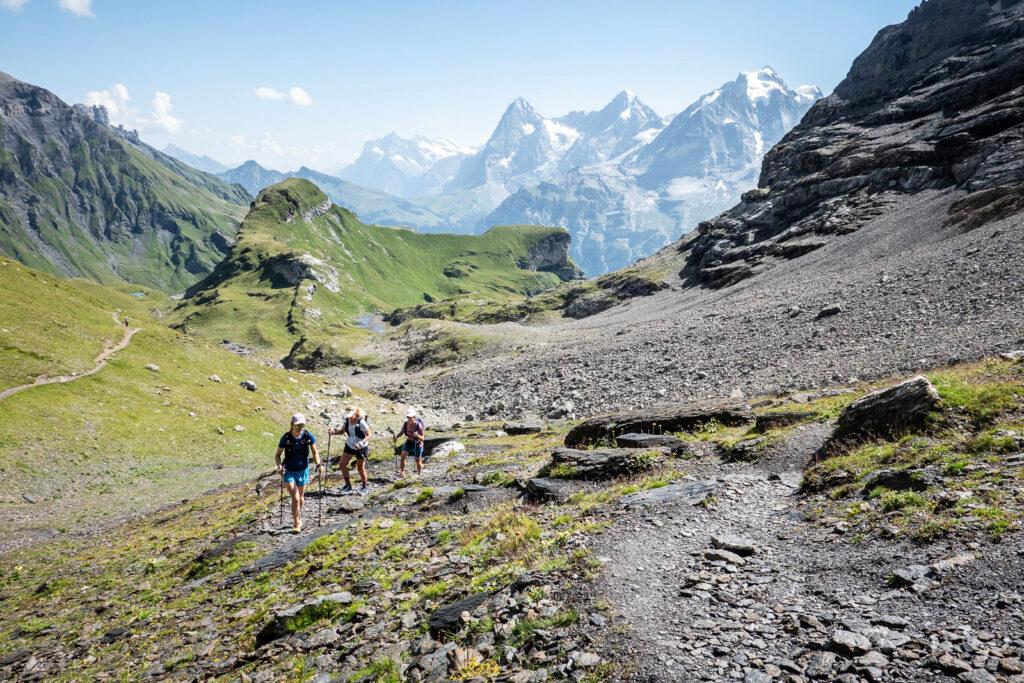 hiking and trail running in the alps