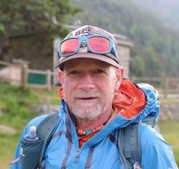 Run the Alps Guide, Gary Daines, on the Tour du Canigou, French Pyrenees