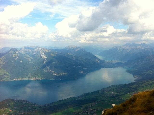 Looking towards Interlaken, with the Hardergrat in the distance on the left. For a great description of that run, see http://patitucciphoto.com/2013/07/13/the-hardergrat-interlaken-switzerland/.