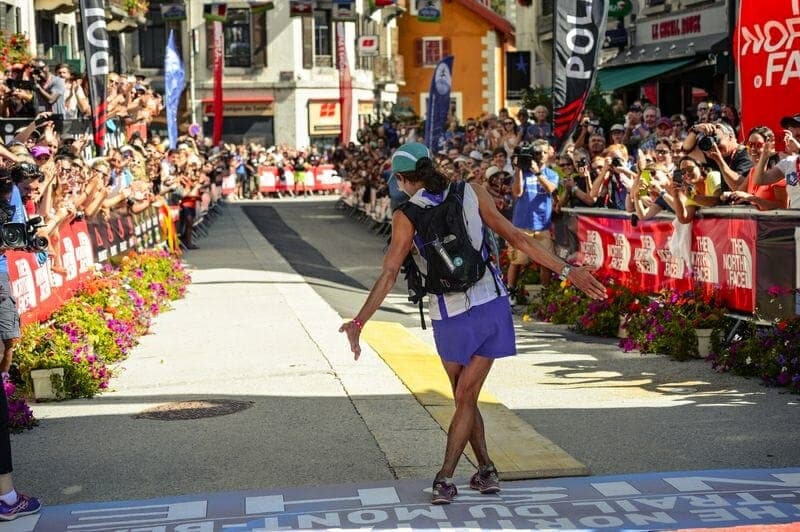 Rory at the finish: And she still had energy to graciously thank the crowd!