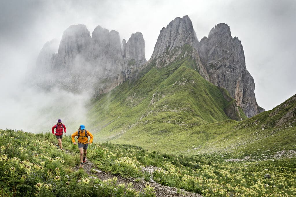 Trail running in the Alpstein, Switzerland