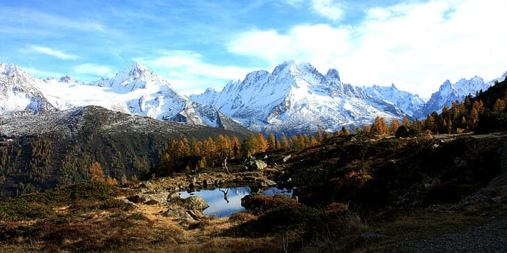 Above Chamonix along the route of the Skyrunning race. (Photo courtesy of Club des Sports, Chamonix.)