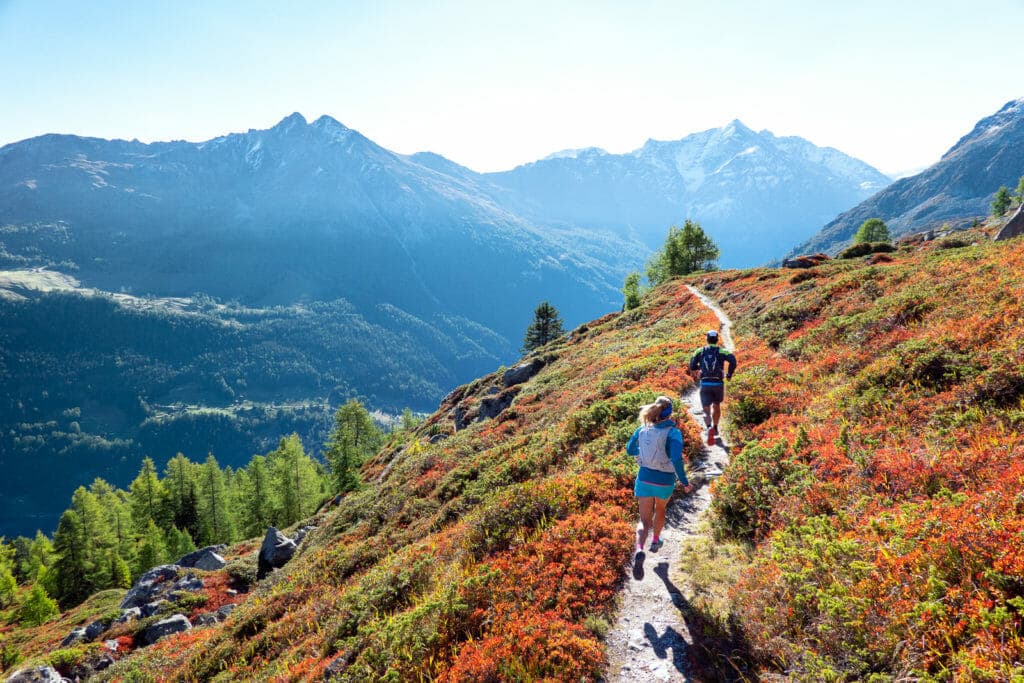 Trail running the Via Valais