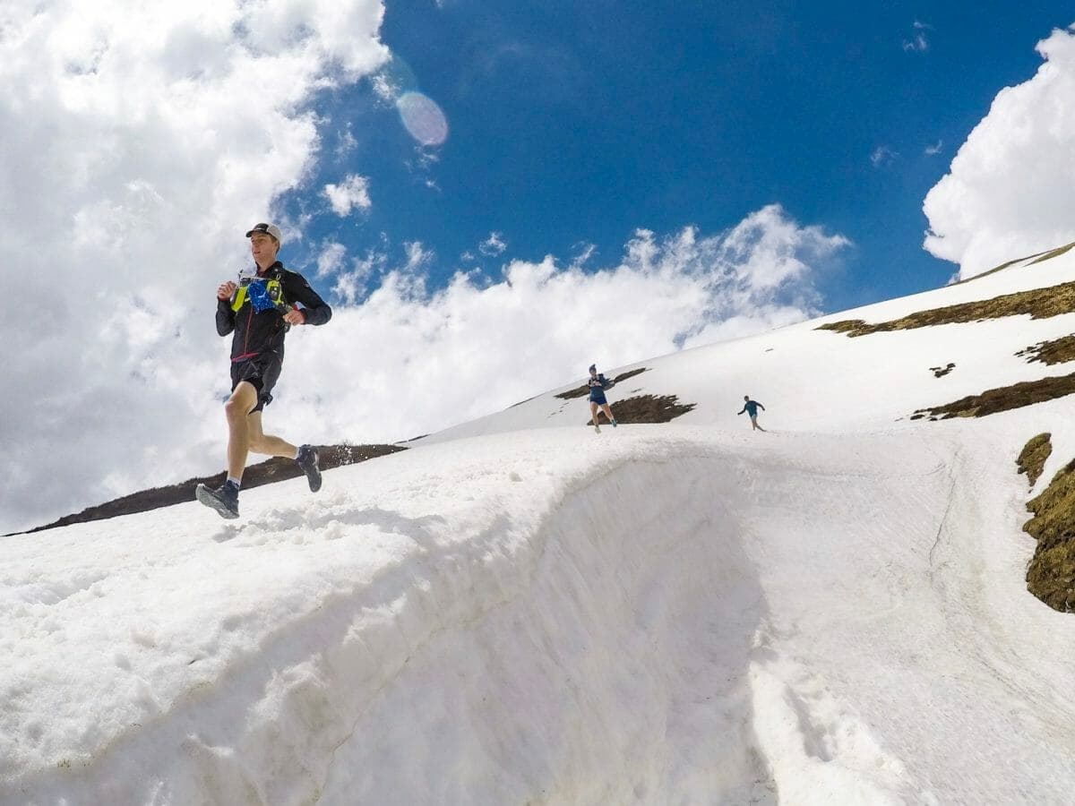 Snow running near Grand Col Ferret. (Photo: Max Romey)