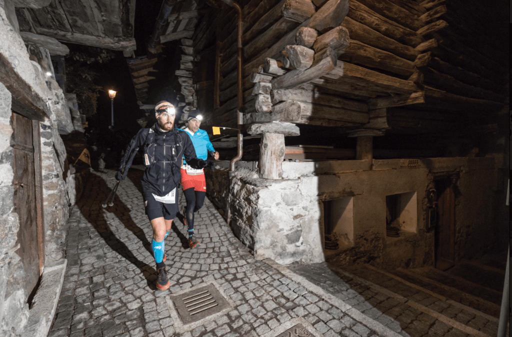 Moving through a village in Northern Italy during Tor des Géants