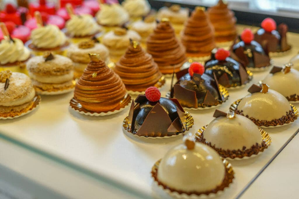 Pastries from a shop in Courmayeur