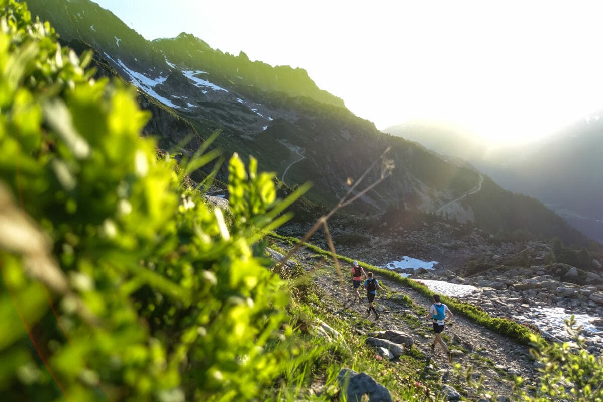 Sunrise over the 2019 90k du Mont Blanc (Photo: Chase Willie)