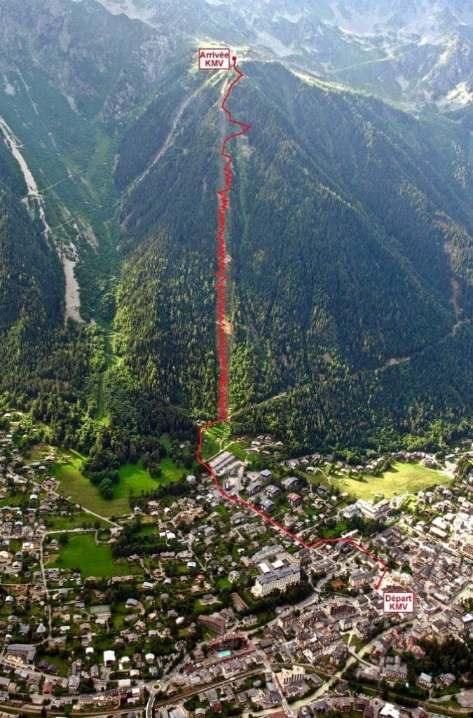 The full KV route (Photo: MontBlancMarathon).