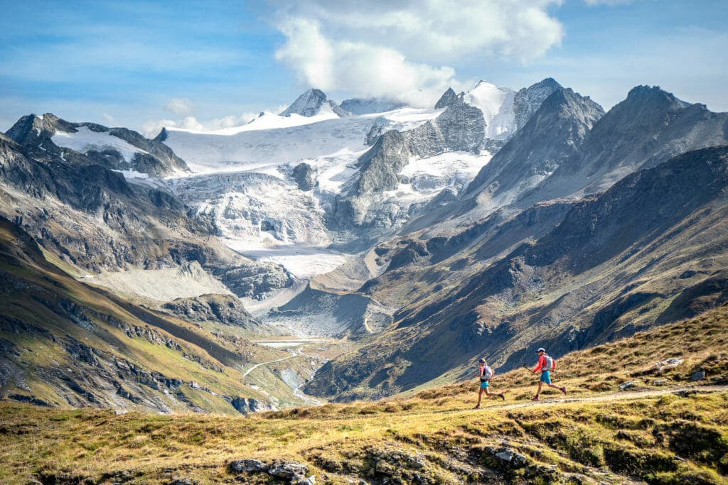 Trail running on the Via Valais