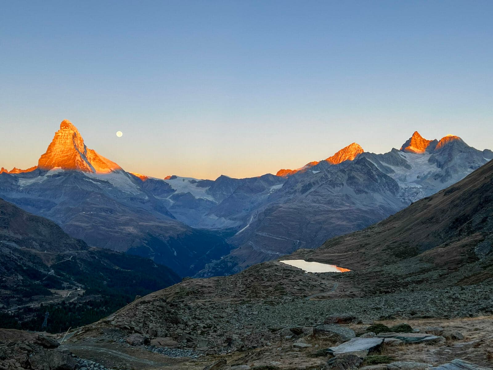 First light on the Matterhorn