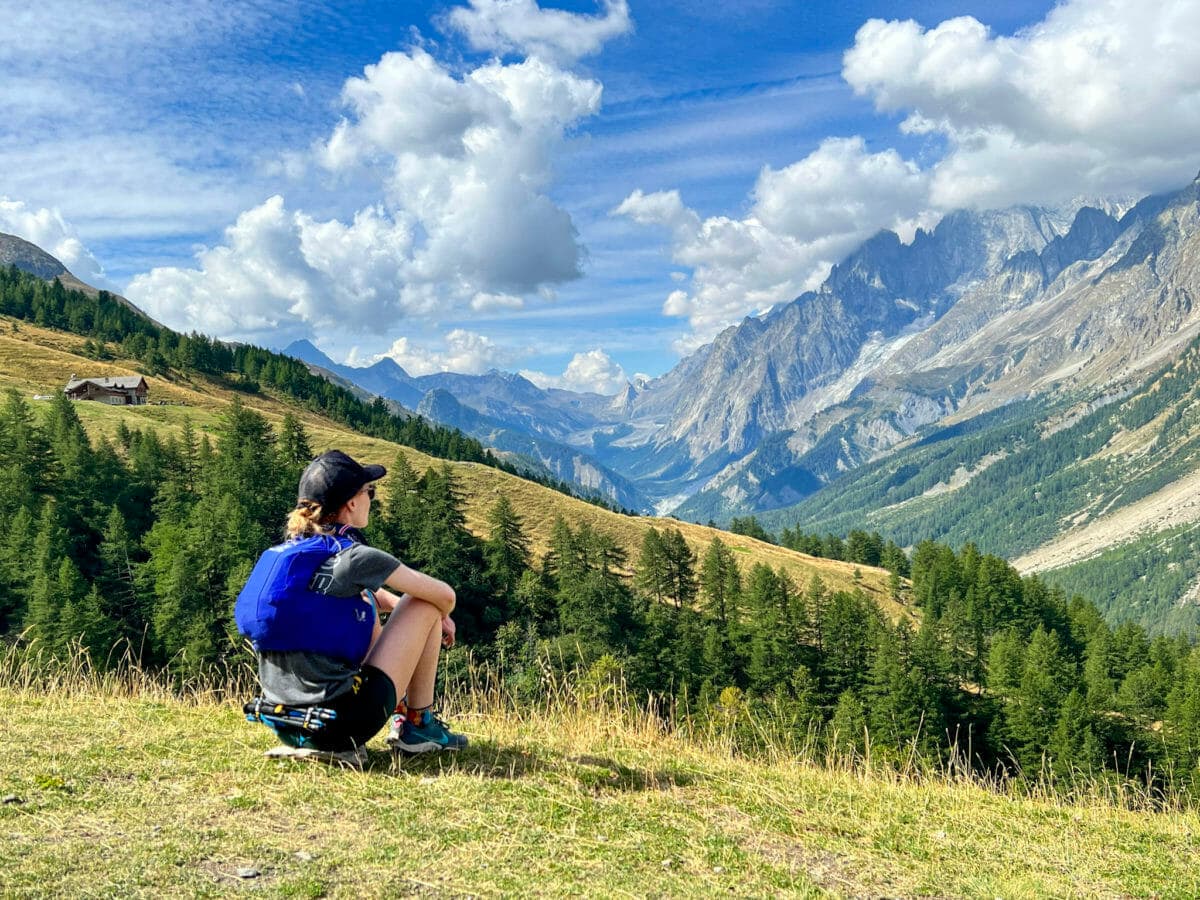 looking at the Alps