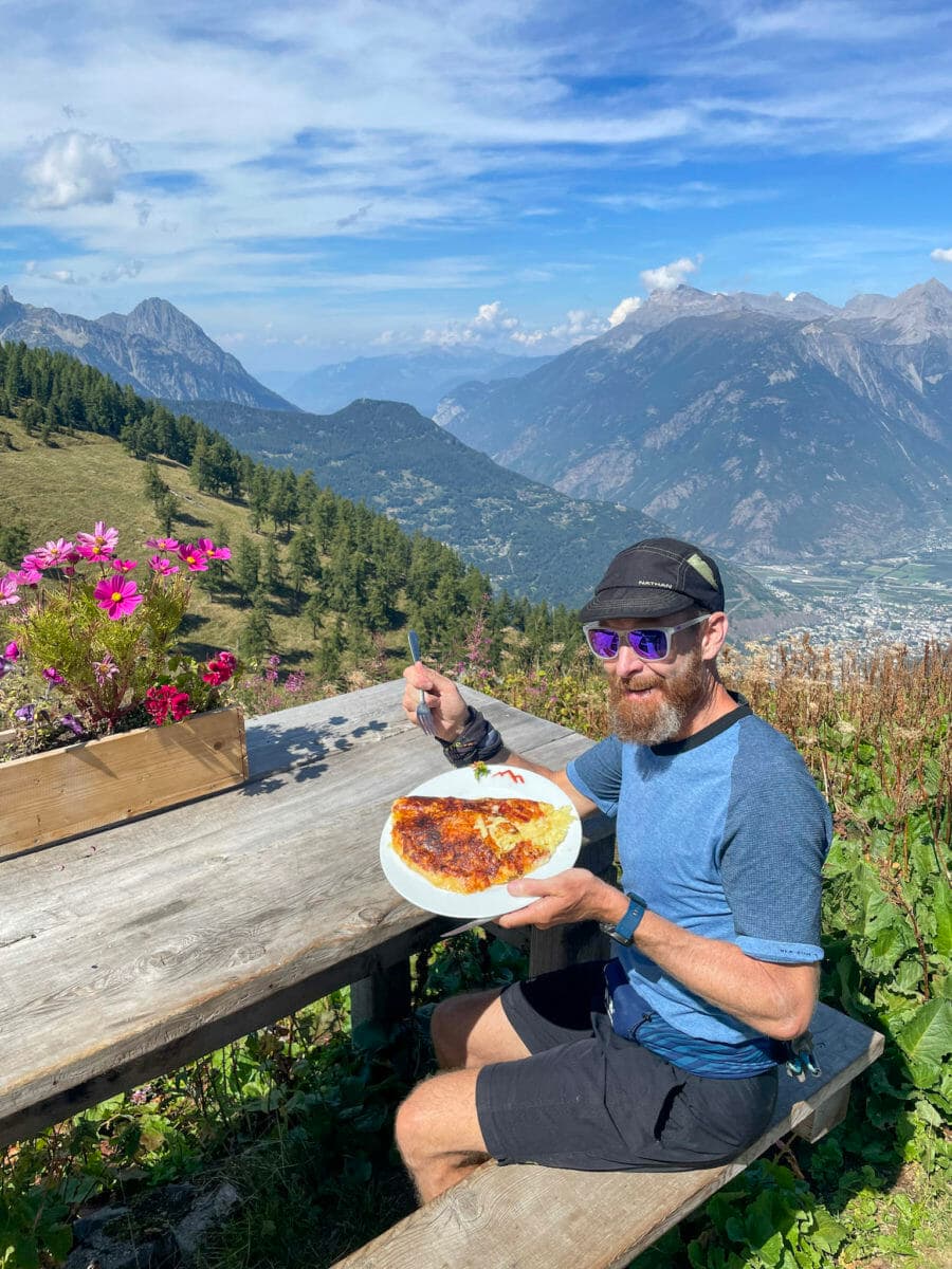 lunch at a hut