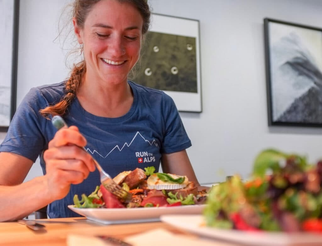 Hillary Gerardi at Galerie Café des Aiguilles for their specialty salads.