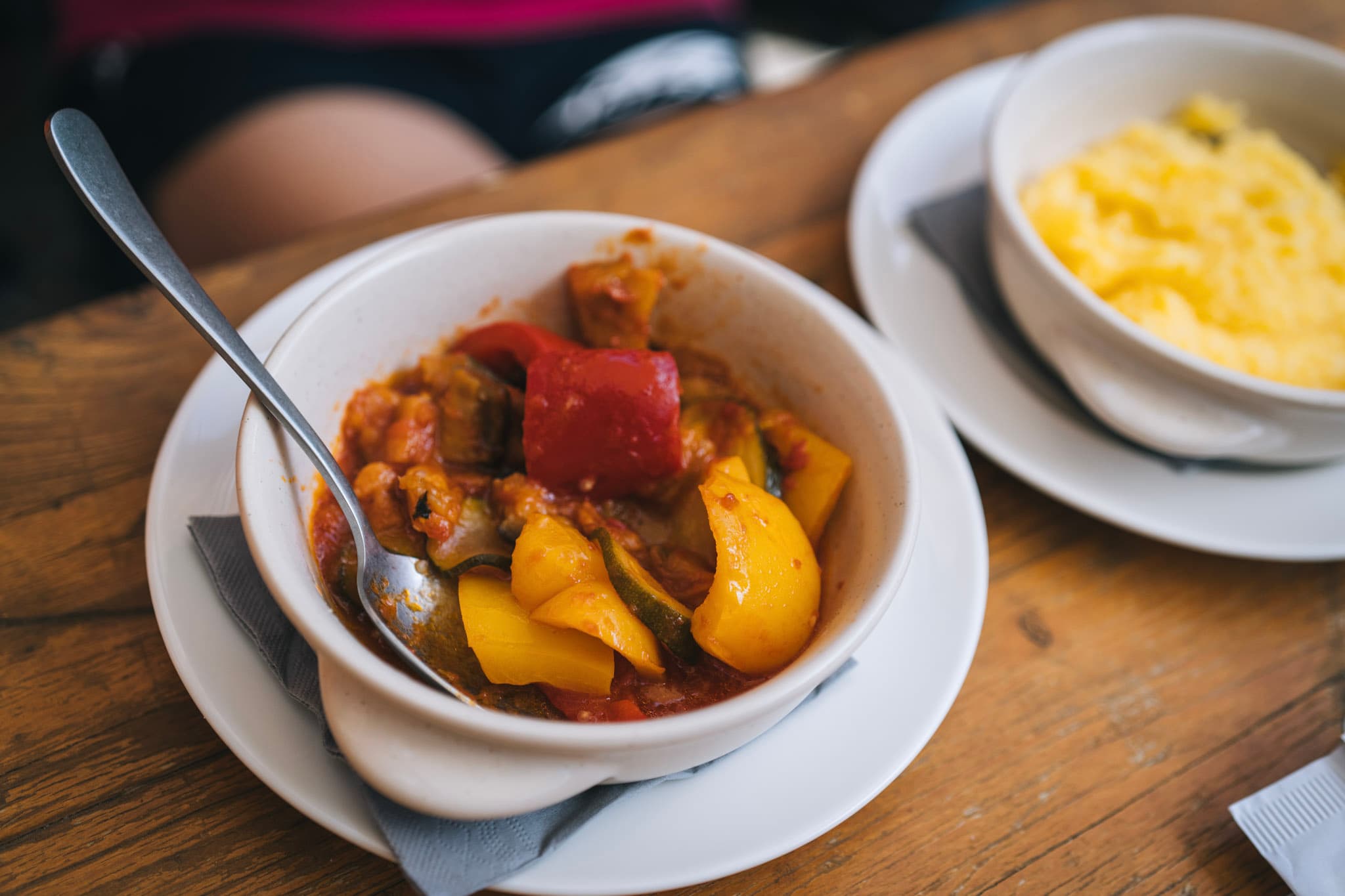 food in mountain refuge