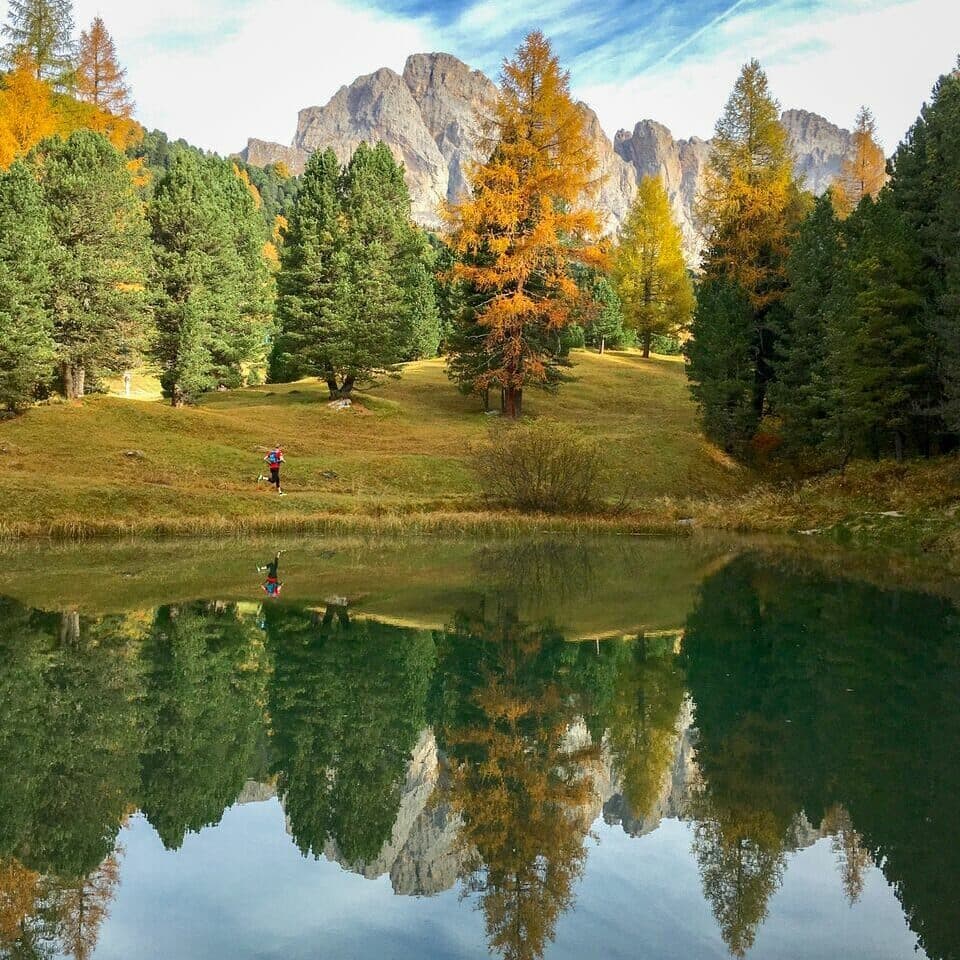 fall in the Dolomites