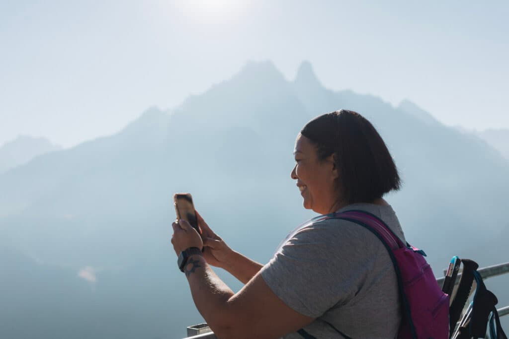 using a trail running app