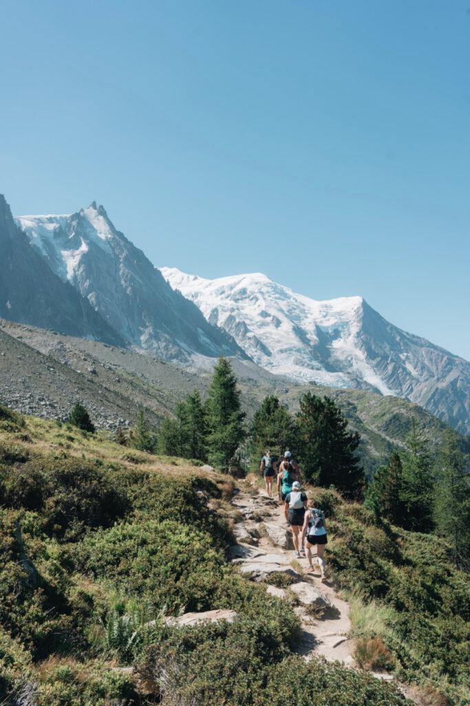 trail runners in Chamonix