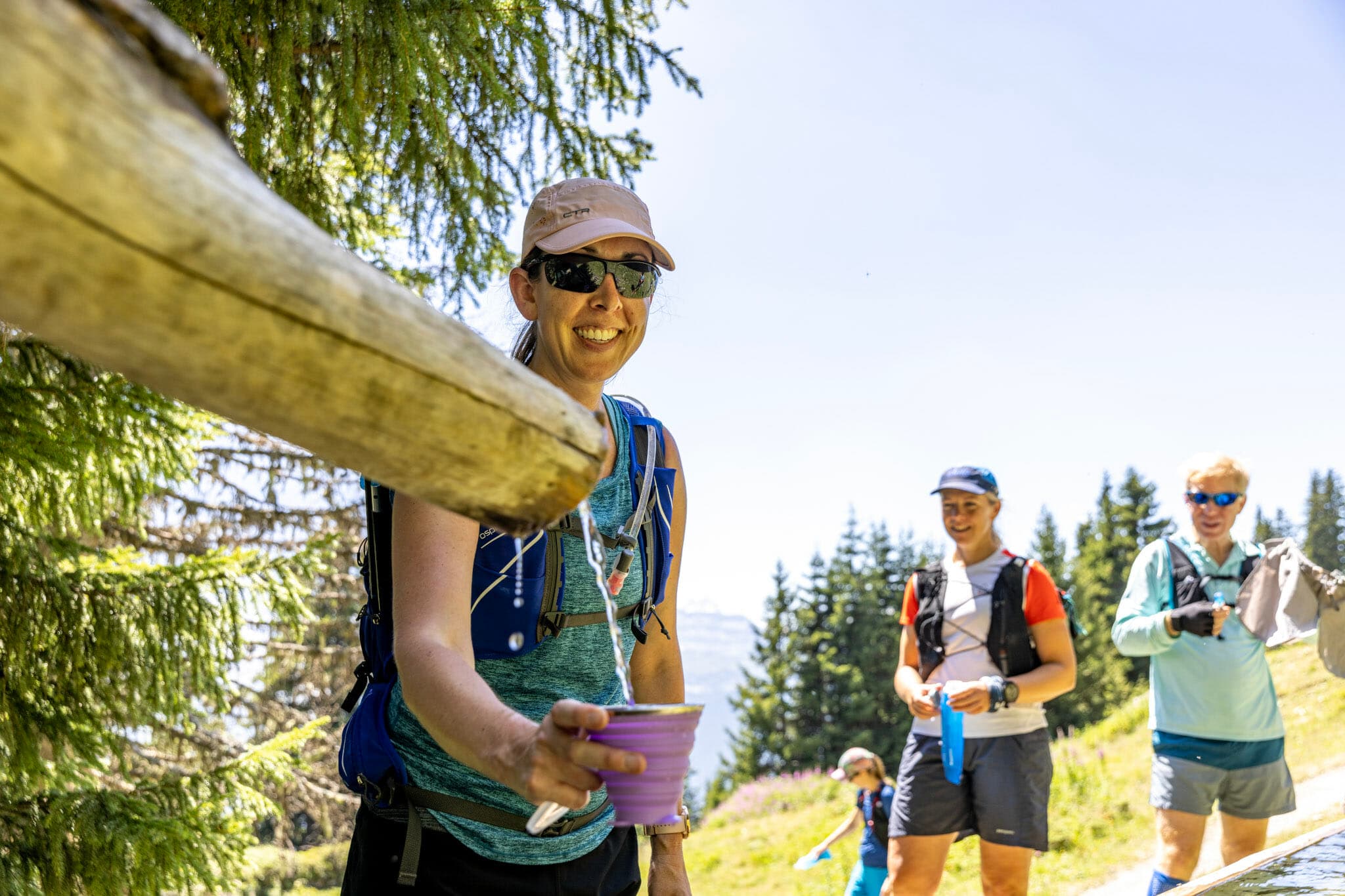 A typical "aid station"in the Swiss Alps