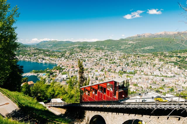 The Monte Bré Funicular in Lugano.