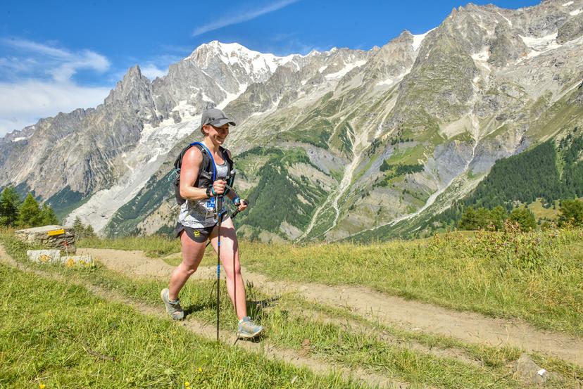 Author Johanna flashman on the gran trail courmayeur 30km