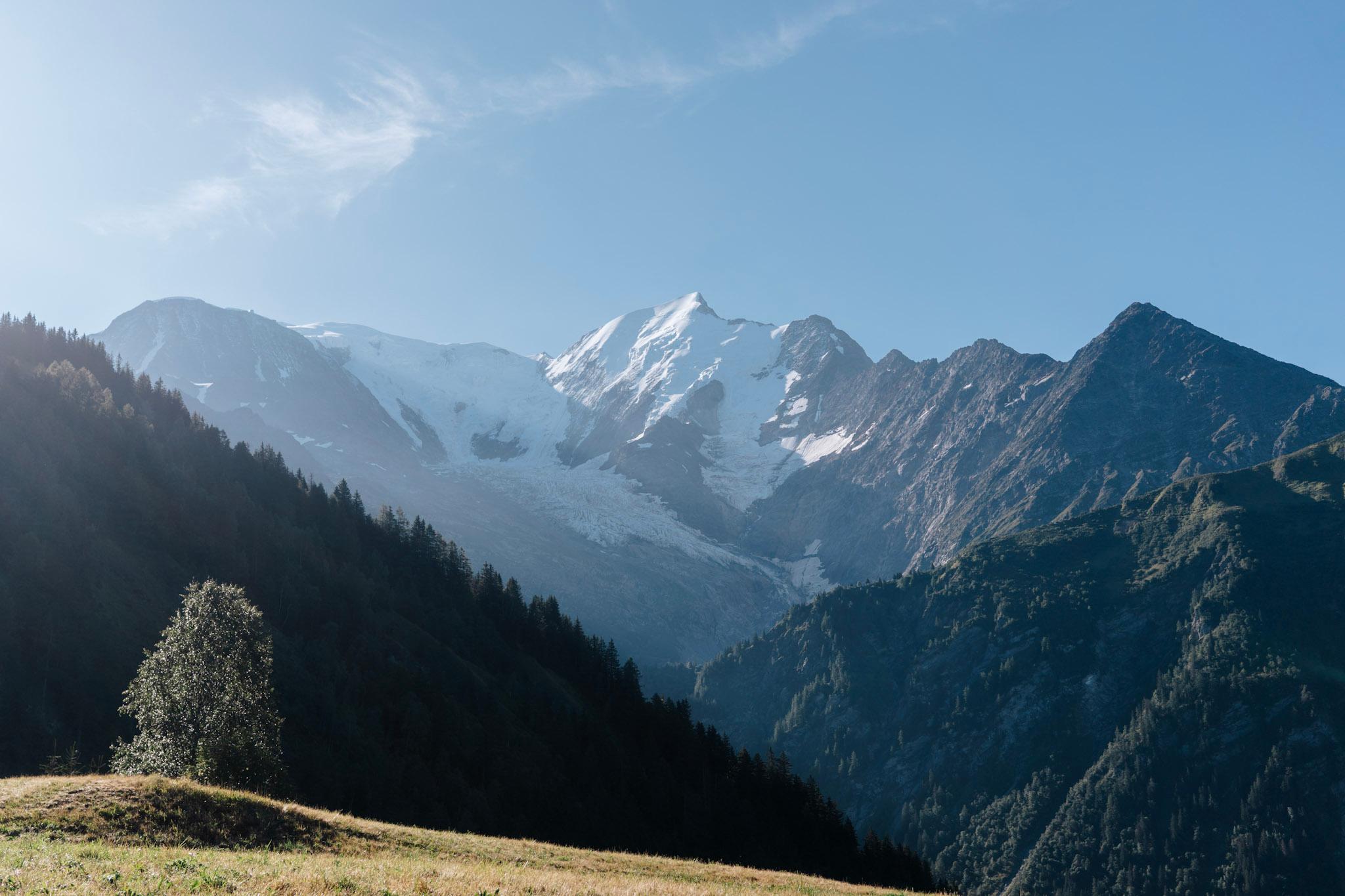 view of high alpine mountains