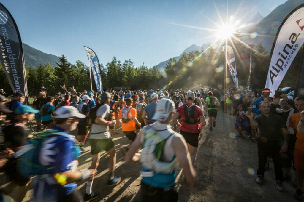 trail running race start