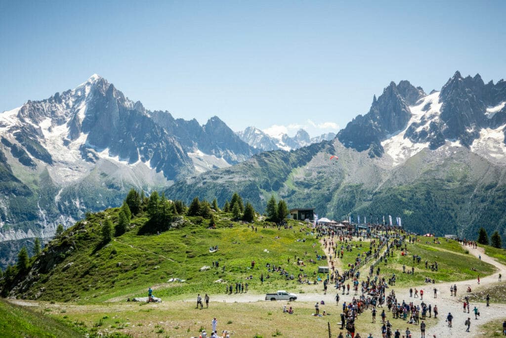 Chamonix finish line