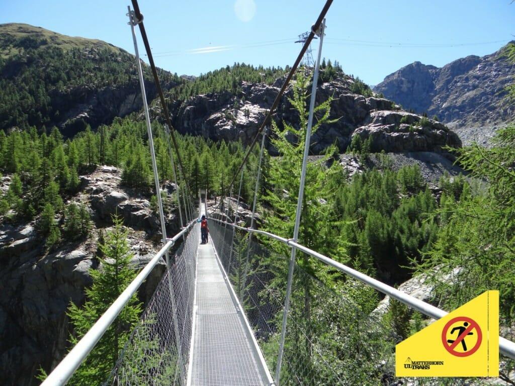 Walking only, please, on the Furi bridge. (Photo courtesy of Matterhorn Ultraks.)