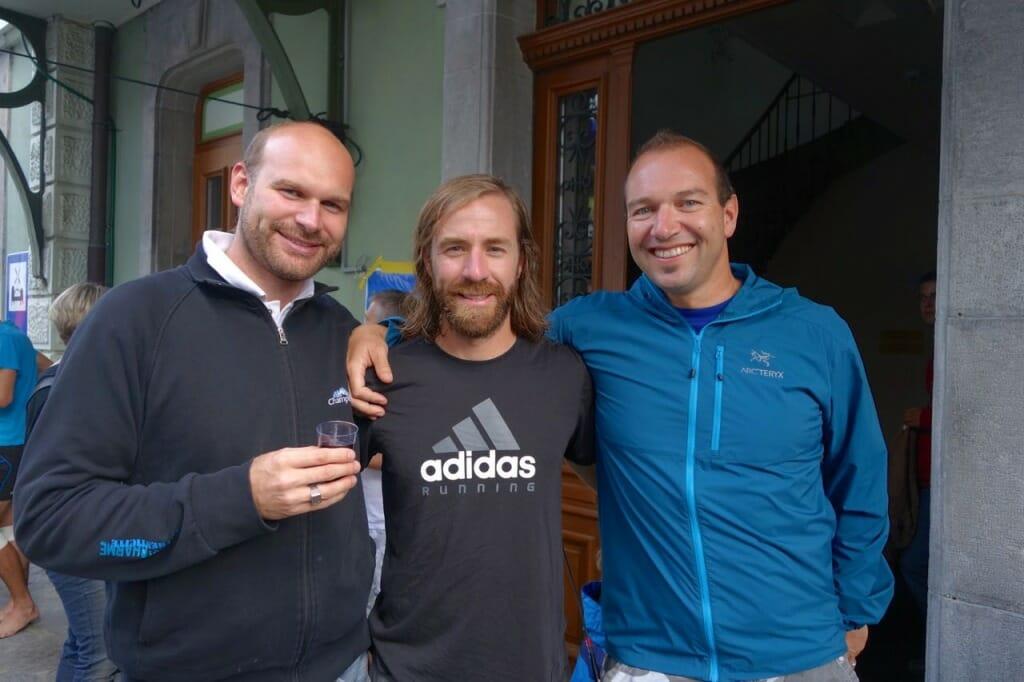 Tinder with Hotel owner Philippe Zurkirchen and rail DM race organizer Gil Caillet-Bois.