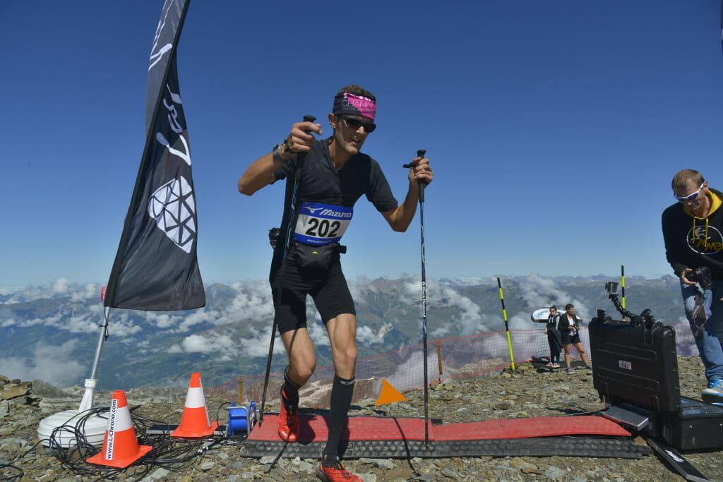 Jean-Francois Philipot, racing for Hoka, wins the K2 with a time of 1:27:26. Photo courtesy of Eric Lamugniere.