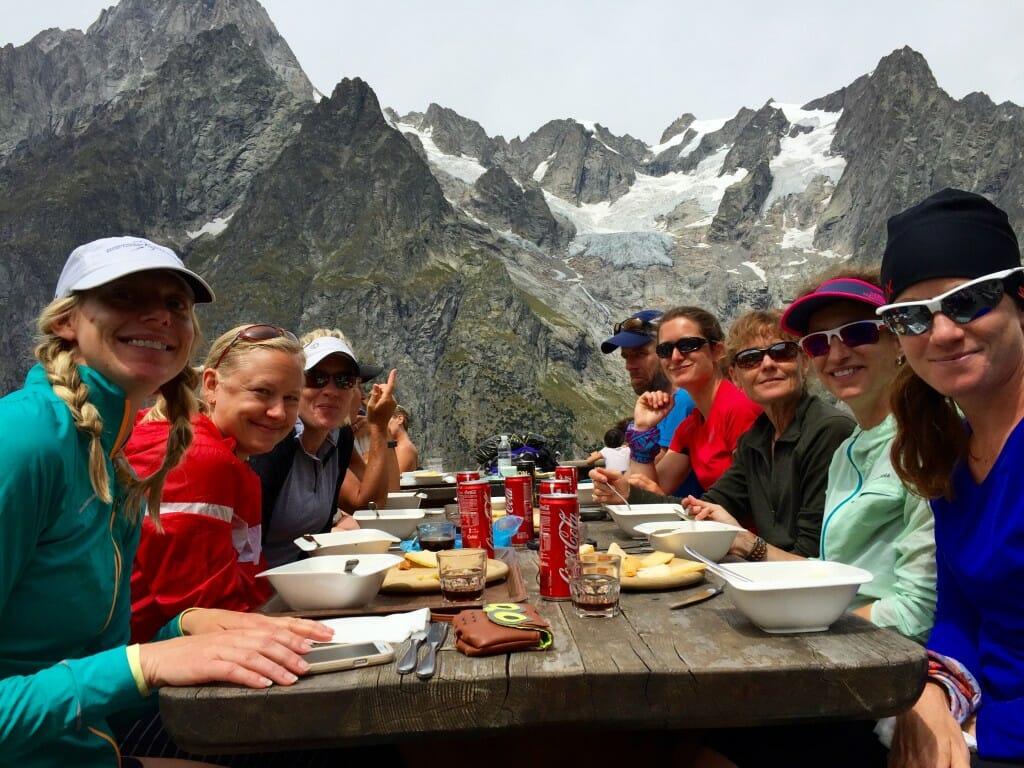 Our first UTMB tour takes a time-out at the Bonatti Refuge, in Italy's Val Ferret.