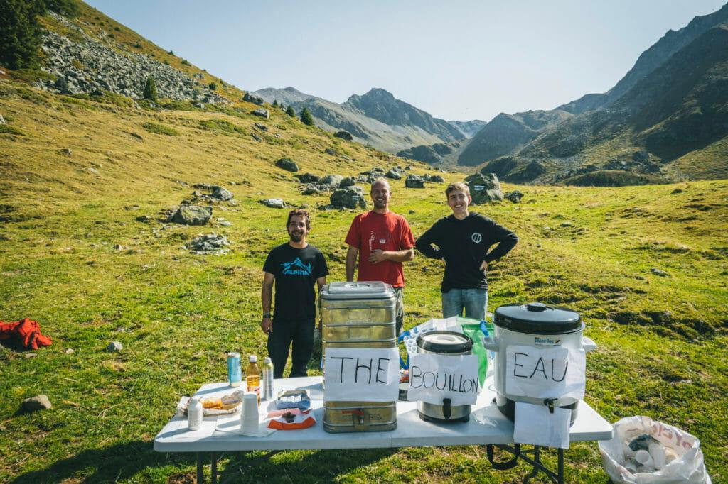 Aid station at Sierre-Zinal