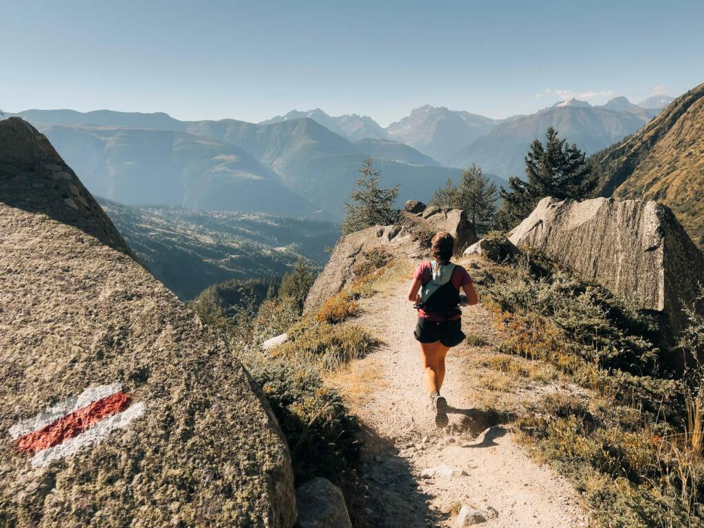 ridge running Swiss Alps 100
