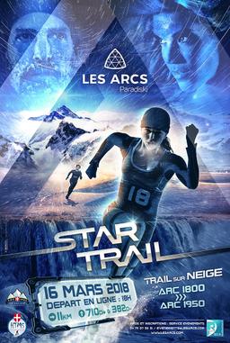 Star Trail blanc – Les Arcs