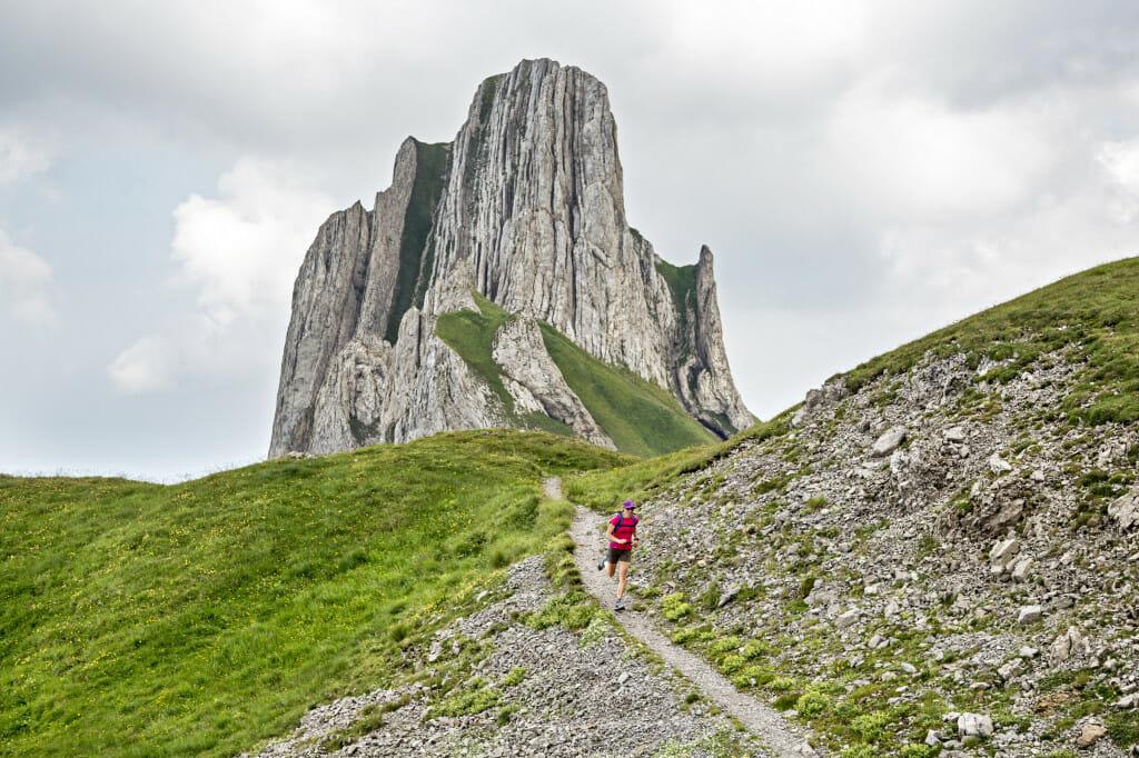 Trail running in the Alpstein, Switzerland
