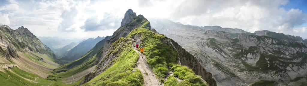 Trail running in the Alpstein, Switzerland