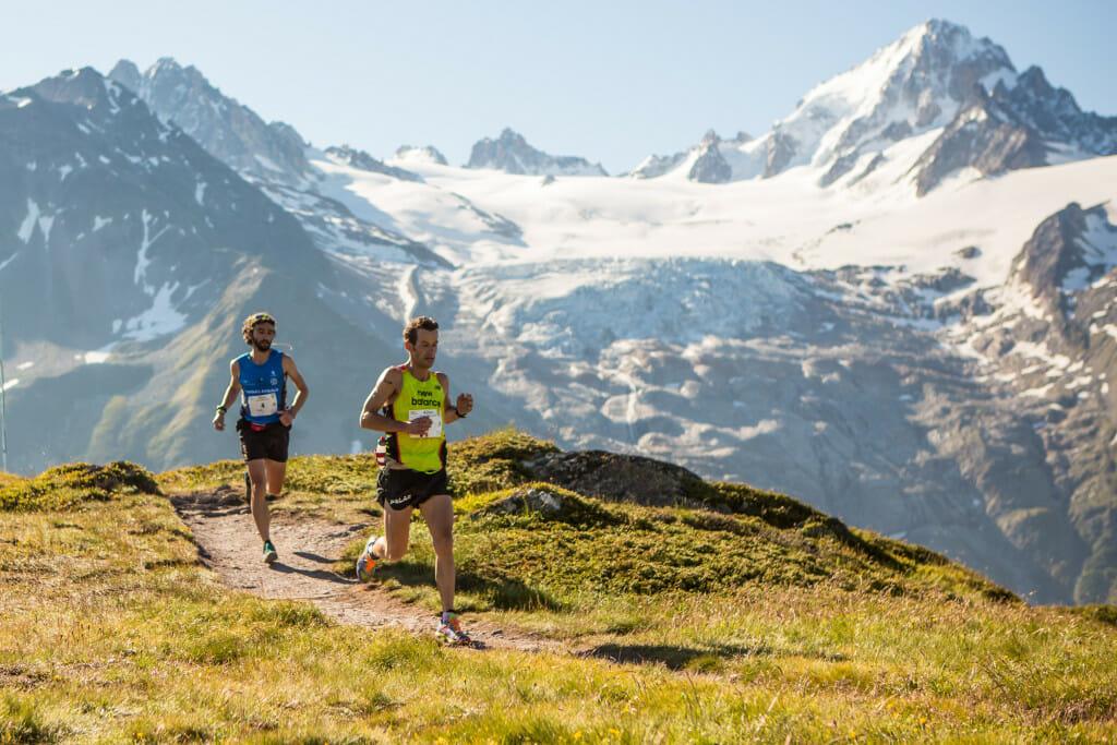 There's no competition, for sure, but the Mont Blanc Marathon just might be the most beautiful trail marathon in the world. Photo copyright. 