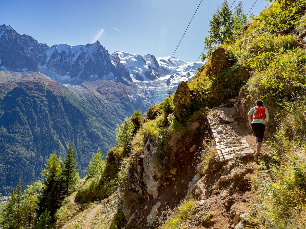 Trail running. Erosion on the Chamonix KV (Photo: Daniel Fitzgerald)