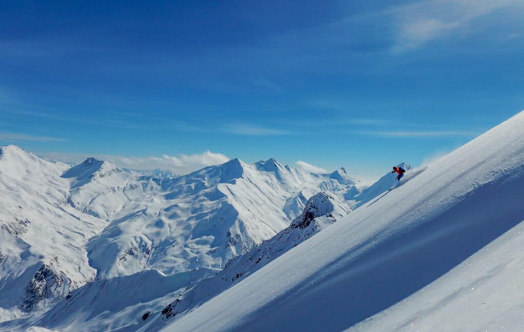 Sam Hill skiing in Kyrgyzstan