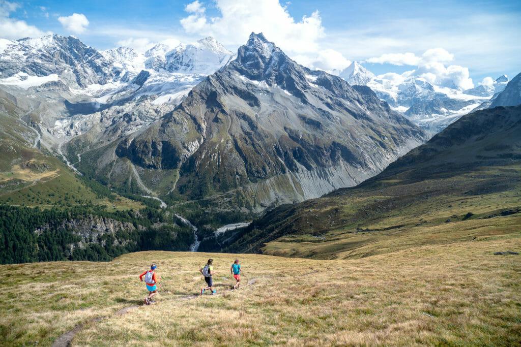 Trail running on the Via Valais