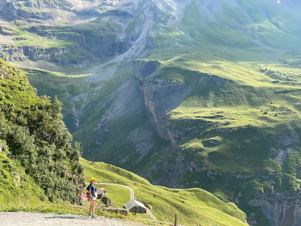 High pastures of the Berner Oberland while on the Eiger Ultra Trail