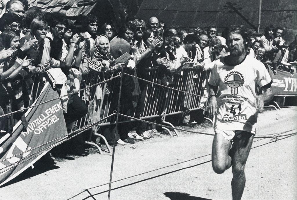 Chuck Smead racing Sierre Zinal in 1977