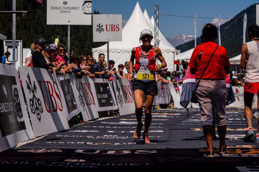 The finish line at Sierre Zinal