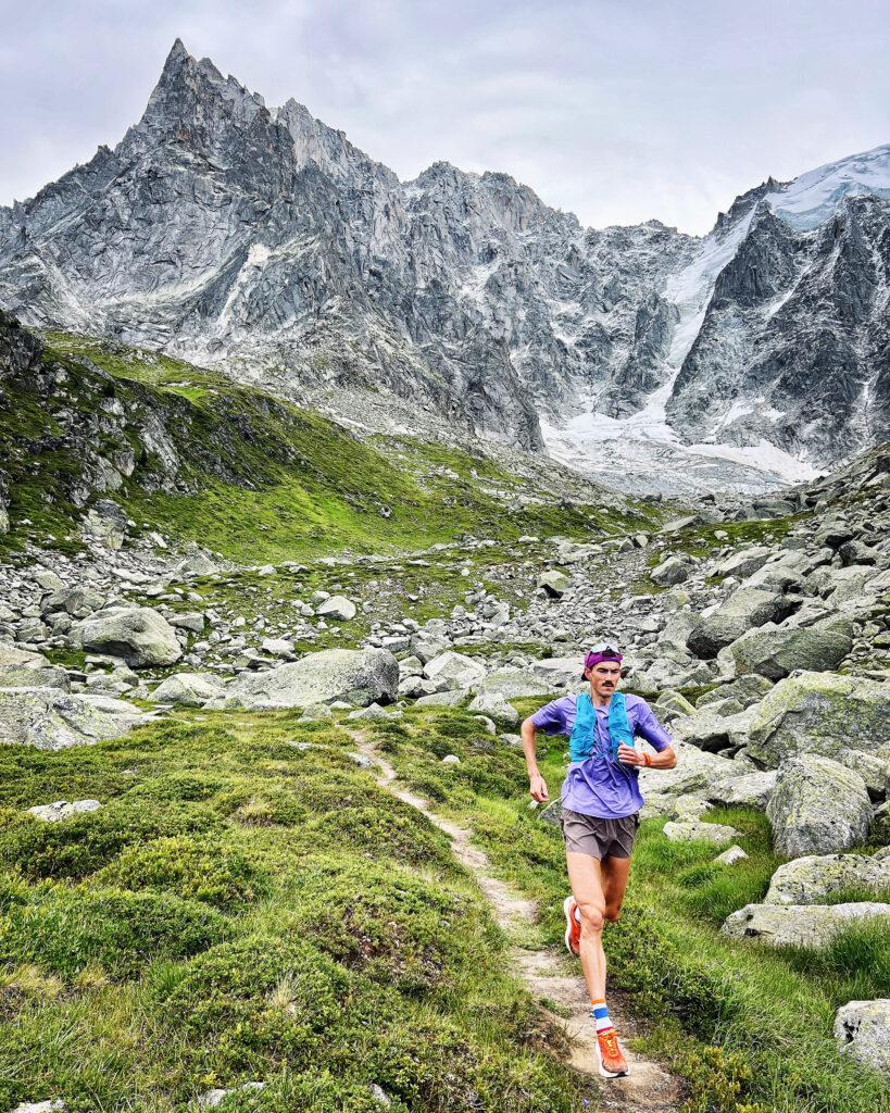 David Laney Running in the Alps