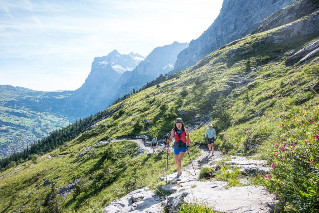 Running through the Bernese Oberland on our Eiger Trail Tour
