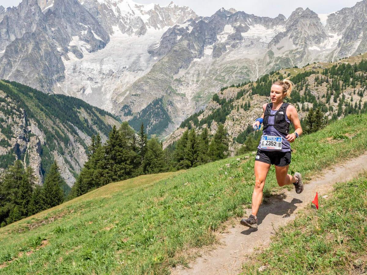 Meg Mackenzie racing the Gran Trail Courmayeur in Italy