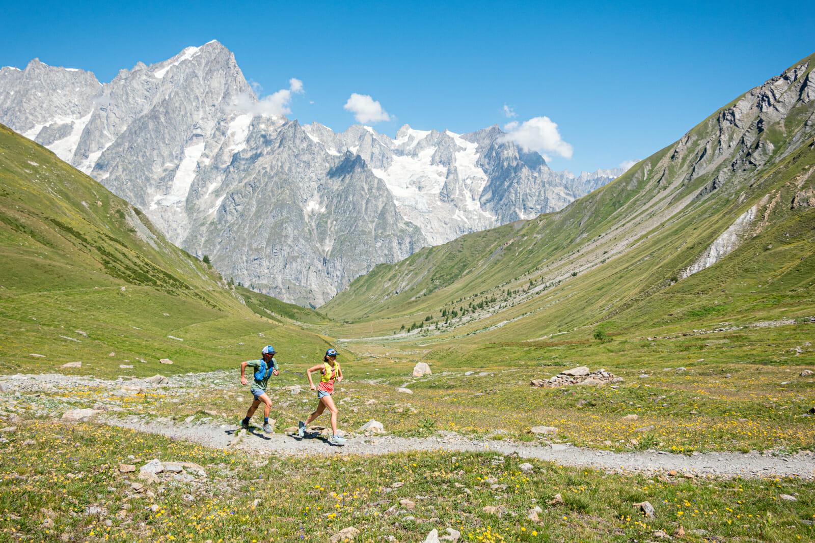 Trail running in Courmayeur, Italy
