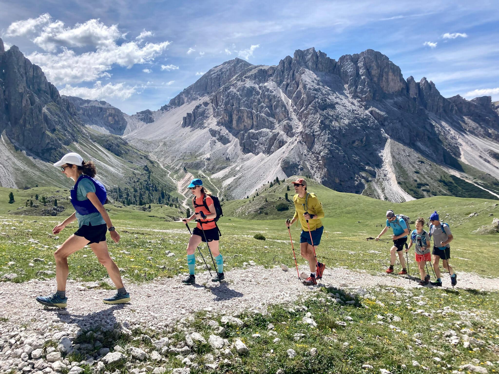 trail running in the alps
